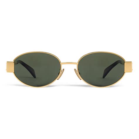 celine triomphe metal 01 sunglasses in metal